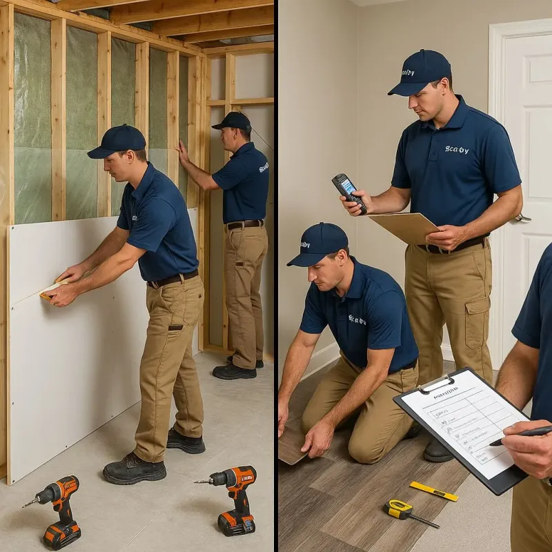 Repairs and Reconstruction process in Glastonbury, CT